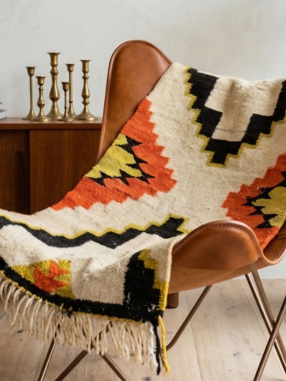 Navajo non-regional  Geometric Wool Rug / Saddle Blanket